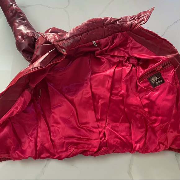 NETO Vintage Red Leather Jacket - Picture 12 of 16